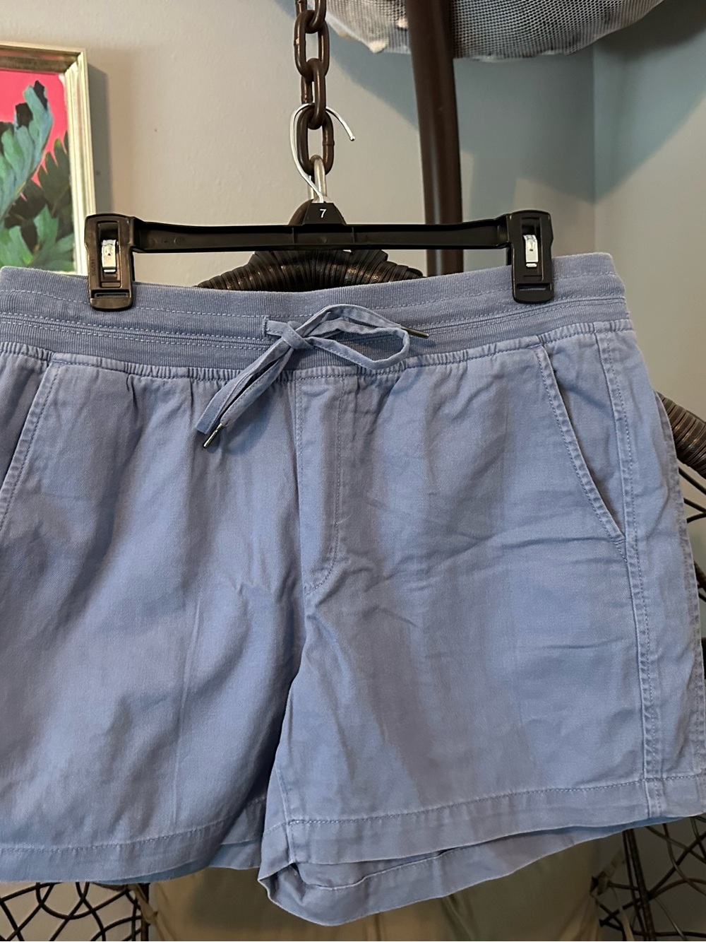 Orvis Light Blue Women's Athletic Drawstring Shorts